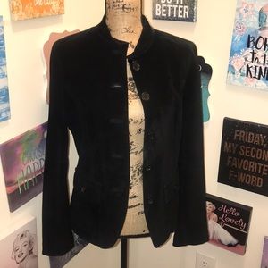 100% Suede Button Up Blazer